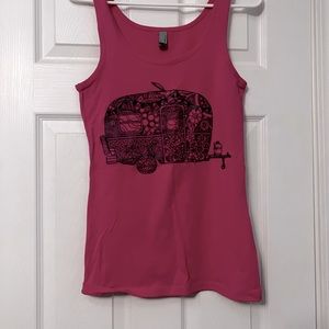 Camper Tank Top Fitted Medium